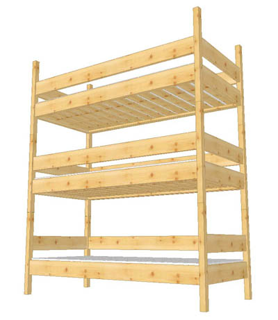 3-Stock-Bett