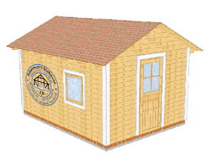Gartenhaus 3-4 m