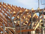Dachstuhl Einfamilienhaus mit Ausbauten